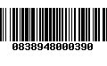 Código de Barras 0838948000390