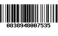 Código de Barras 0838948007535