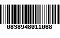 Código de Barras 0838948011068