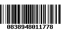 Código de Barras 0838948011778