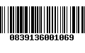 Código de Barras 0839136001069