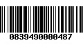 Código de Barras 0839490000487
