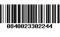 Código de Barras 0840023302244