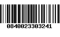 Código de Barras 0840023303241