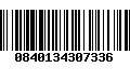 Código de Barras 0840134307336