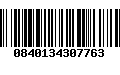 Código de Barras 0840134307763