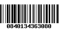 Código de Barras 0840134363080