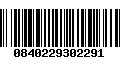 Código de Barras 0840229302291