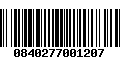 Código de Barras 0840277001207