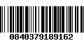 Código de Barras 0840379189162