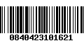 Código de Barras 0840423101621