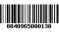 Código de Barras 0840965000130