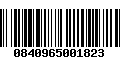 Código de Barras 0840965001823