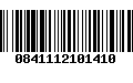 Código de Barras 0841112101410