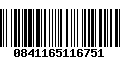 Código de Barras 0841165116751