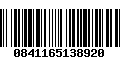 Código de Barras 0841165138920