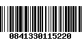 Código de Barras 0841330115220