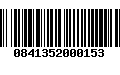 Código de Barras 0841352000153