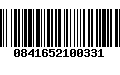 Código de Barras 0841652100331