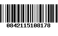 Código de Barras 0842115108178