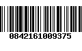 Código de Barras 0842161009375