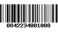 Código de Barras 0842234001008