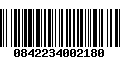 Código de Barras 0842234002180