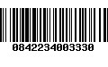 Código de Barras 0842234003330