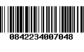 Código de Barras 0842234007048