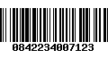 Código de Barras 0842234007123