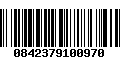 Código de Barras 0842379100970