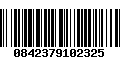 Código de Barras 0842379102325