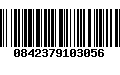 Código de Barras 0842379103056