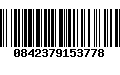 Código de Barras 0842379153778