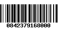 Código de Barras 0842379168000