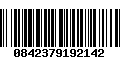 Código de Barras 0842379192142