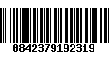 Código de Barras 0842379192319