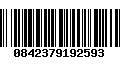 Código de Barras 0842379192593
