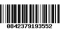Código de Barras 0842379193552