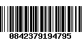 Código de Barras 0842379194795