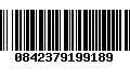 Código de Barras 0842379199189