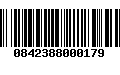 Código de Barras 0842388000179