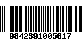 Código de Barras 0842391005017