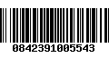 Código de Barras 0842391005543