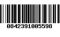 Código de Barras 0842391005598