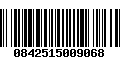 Código de Barras 0842515009068