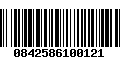 Código de Barras 0842586100121