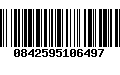 Código de Barras 0842595106497