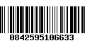 Código de Barras 0842595106633