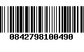 Código de Barras 0842798100490